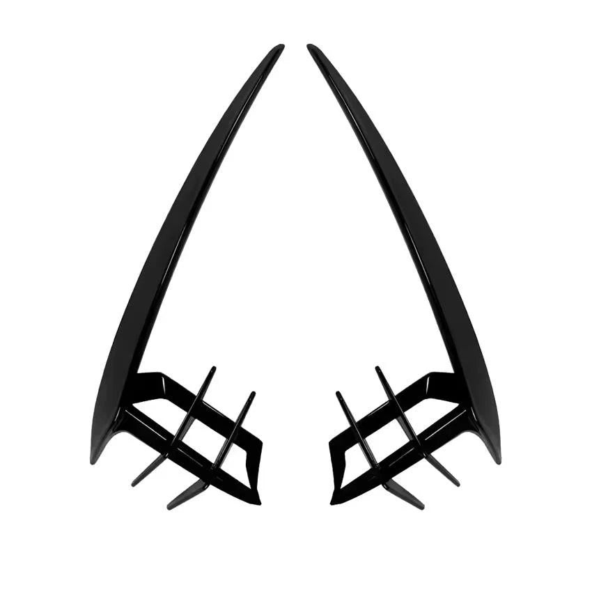 Front Fog Lamp Frame Side Diffuser Splitter Kit for Audi A4 B9 S-Line 2016–2019