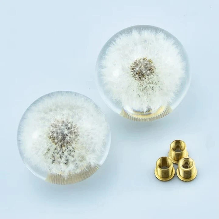 JDM Dandelion Flower Acrylic Gear Knob M81.25 M101.5 M101.25 M121.25 Universal