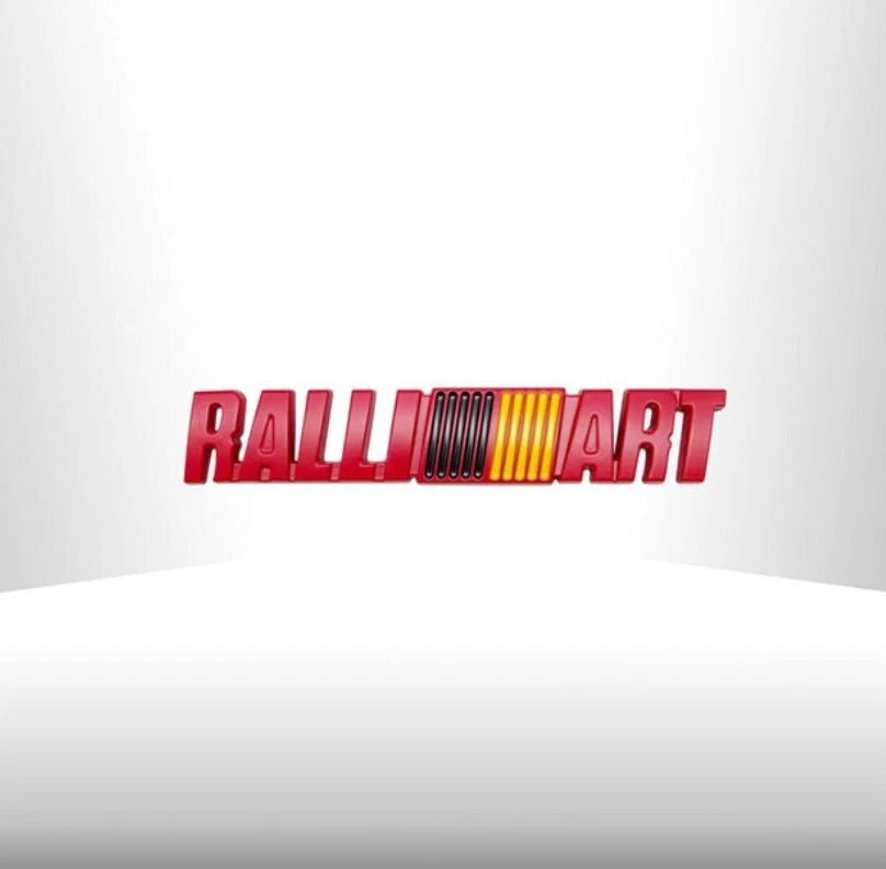 Ralliart Badge Red Aluminium Emblem for Mitsubishi Lancer EVO Colt Magna GTO FTO