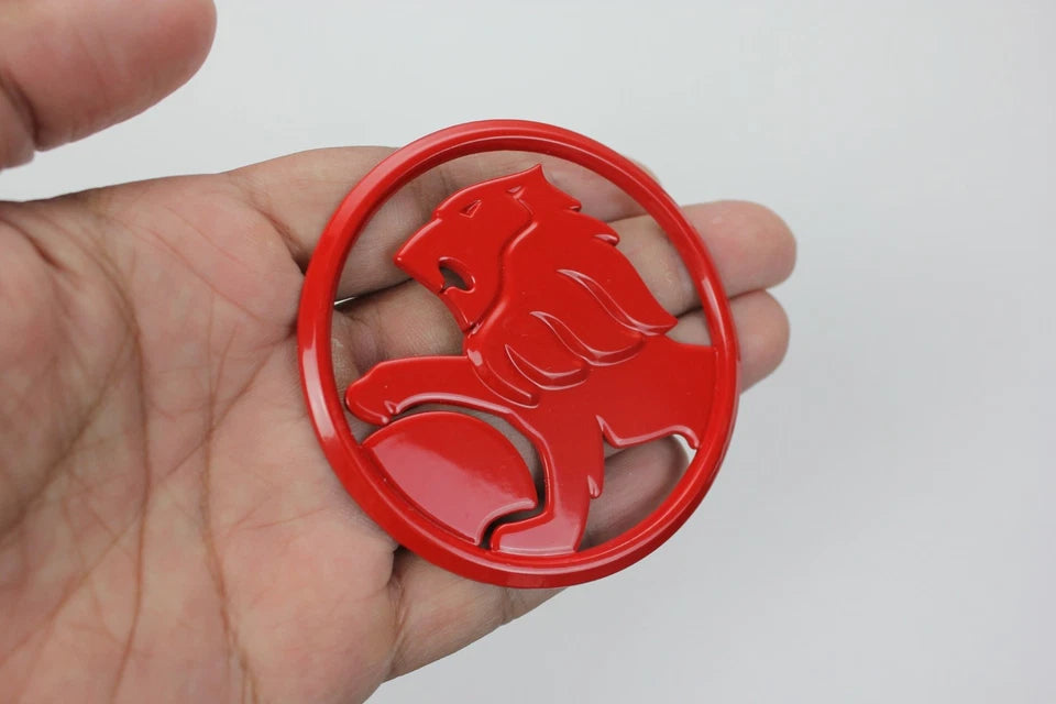 Holden Gloss Red Boot Badge Emblem 69mm for Commodore VY VZ Berlina Calais AU