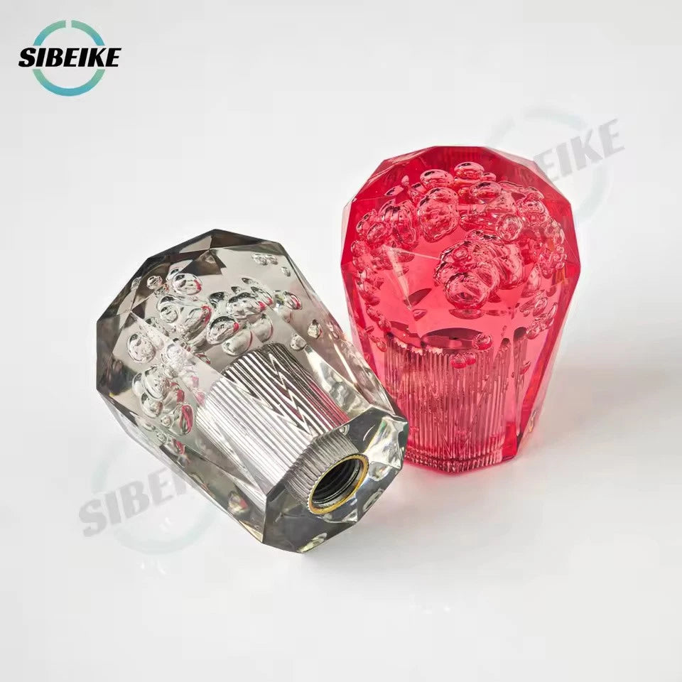 Diamond Bubble Shift Gear Knob 6CM M12x1.25 M10x1.5 M10x1.25 M8x1.25