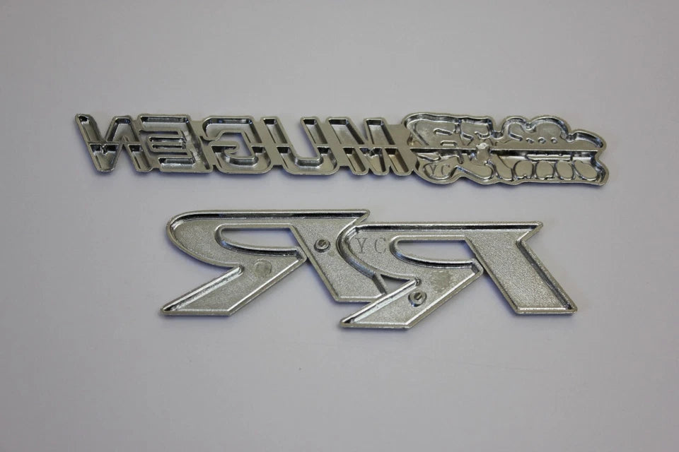 Mugen Power RR Aluminium Emblem Badge Red Black for Honda Civic Type R FD2 R81