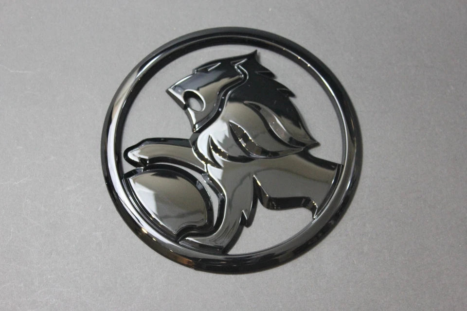 Holden Rear Boot Trunk Badge 95mm Emblem Commodore VE VF VY Silver Gloss Black