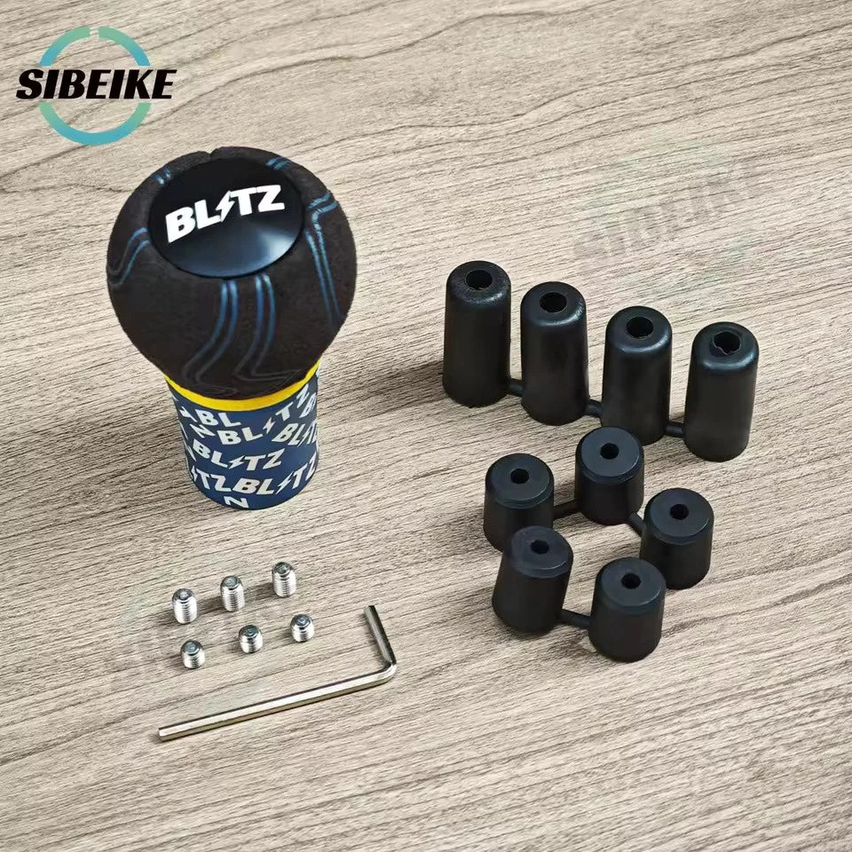 BLITZ Ultra Graffiti Leather Shift Gear Knob M12x1.25 M10x1.5 M10x1.25 M8x1.25