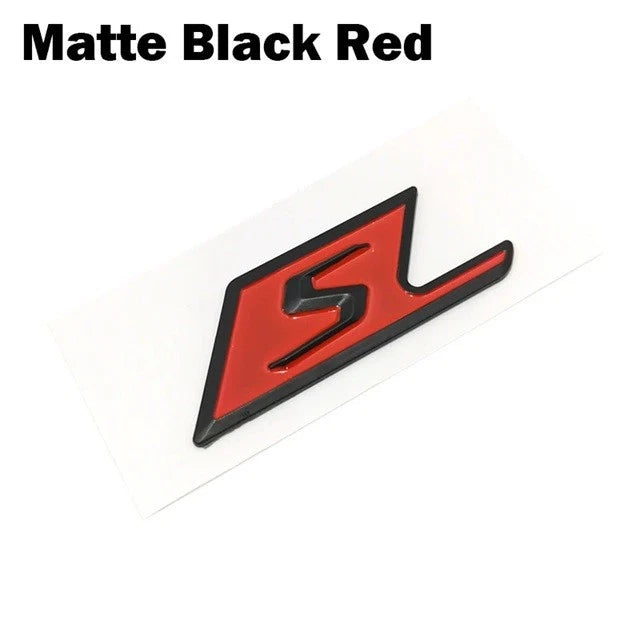 NEW S Badge Black Red Silver Gloss Matte for Mercedes AMG E63 C63 C63 E53 GLA45