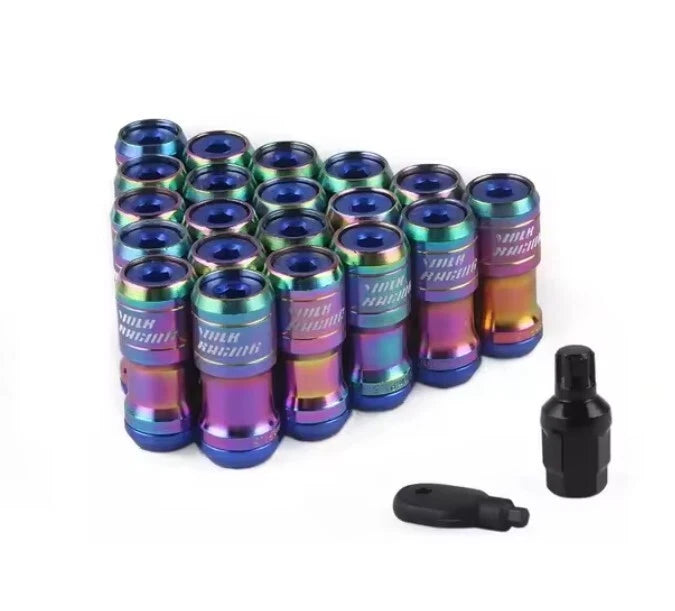 VOLK Racing Heptagon Formula Steel Lock Lug Nuts M12x1.25 M12x1.5 20Pcs Set