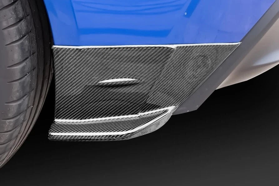 Rear Bumper Pod Canards Genuine Carbon Fibre fits Toyota GR86 & Subaru BRZ 22 23