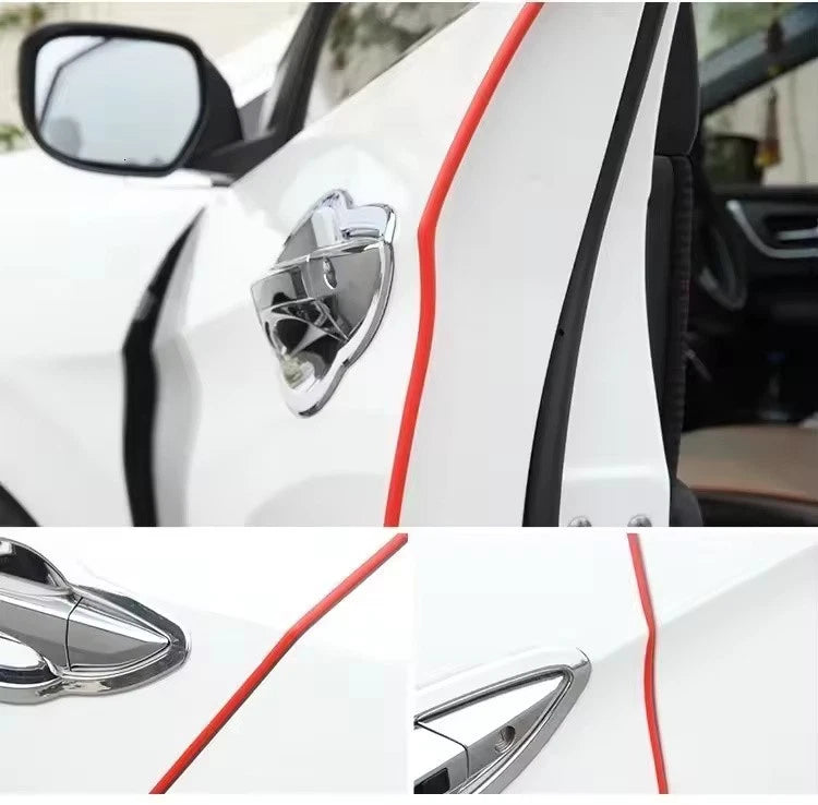 5M Car Door Edge Protector Strip Universal Rubber Guard with Adhesive Scratch