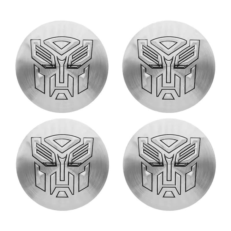 4PCS Transformers Autobots Decepticon Wheel Center Cap Hub Covers 56mm & 60mm