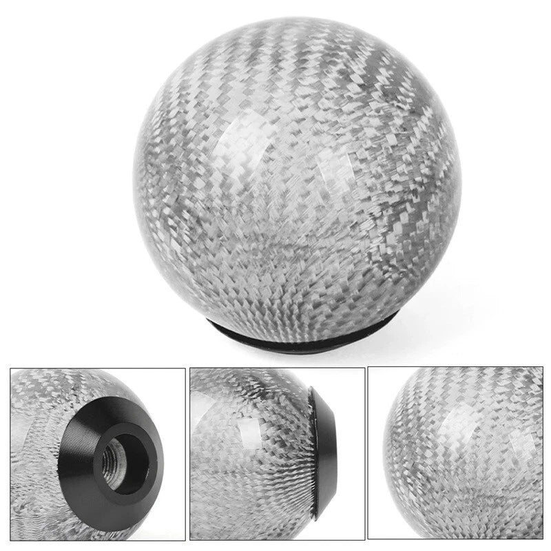JDM Real Carbon Fibre Monster Ball Gear Shift Knob M8x1.25, M10x1.25, M10x1.5 AU
