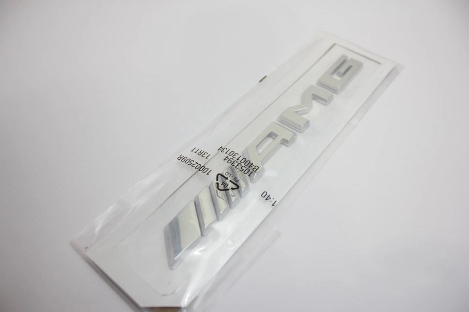AMG Chrome Silver Badge for Mercedes A43 A45 CLA43 CLA45 C45 C63 E45 E53 E63 S63