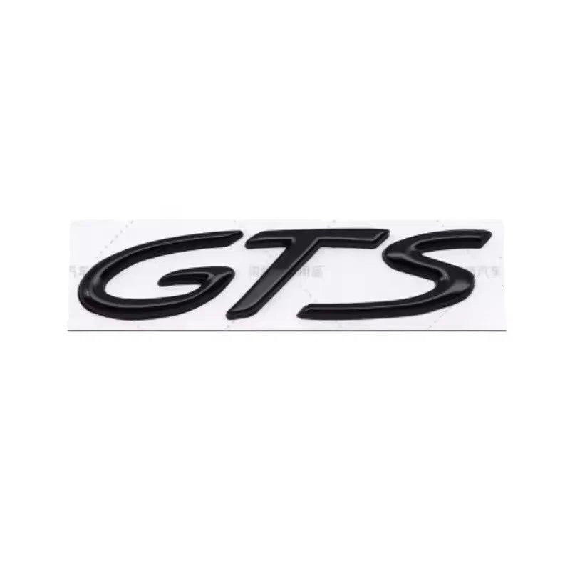 Metal GTS Emblem Red Black Silver Badge Car Sticker for Rear Trunk Fender Boot