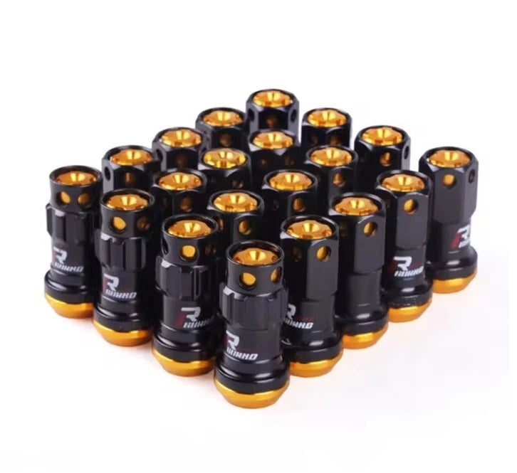 R40 Racing Heptagon Formula Steel Lock Lug Nuts M12x1.25 M12x1.5 20Pcs Set