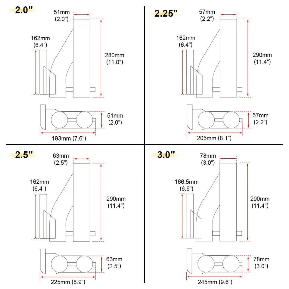 Stainless Steel Electric Dual-Valve Exhaust Downpipe w/ Wireless Remote 2.0"-3"