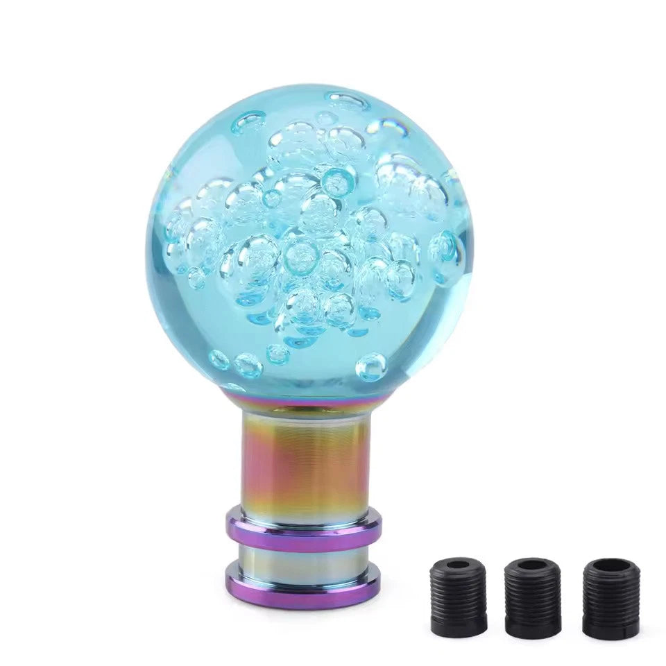 Crystal Transparent Bubble Shift Gear Knob M12x1.25 M10x1.25 M10x1.5 M8x1.25