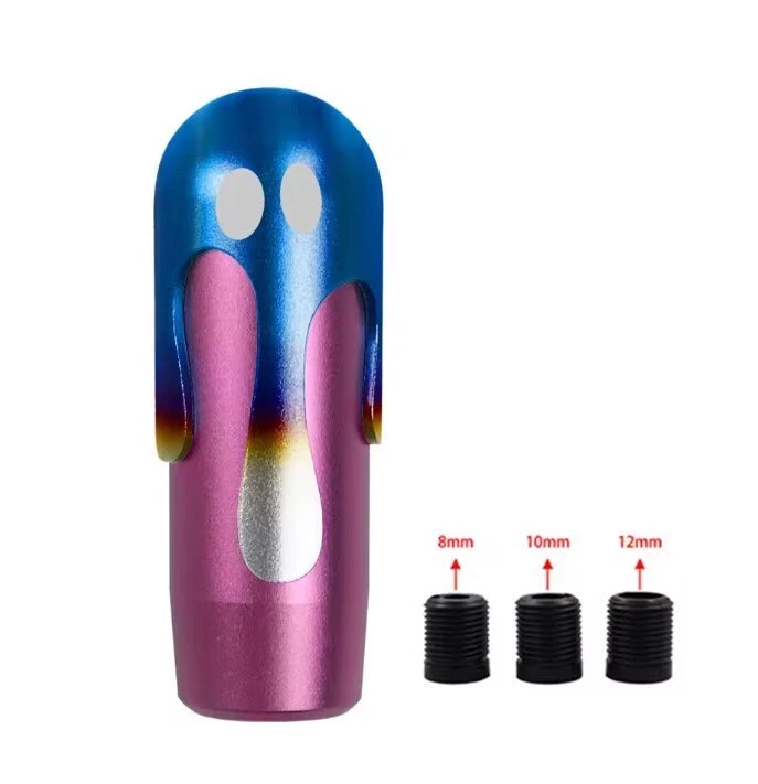 JDM NEO Chrome Melt Ice Cream Shift Knob M12 M10 M8 Universal Fitment NEW