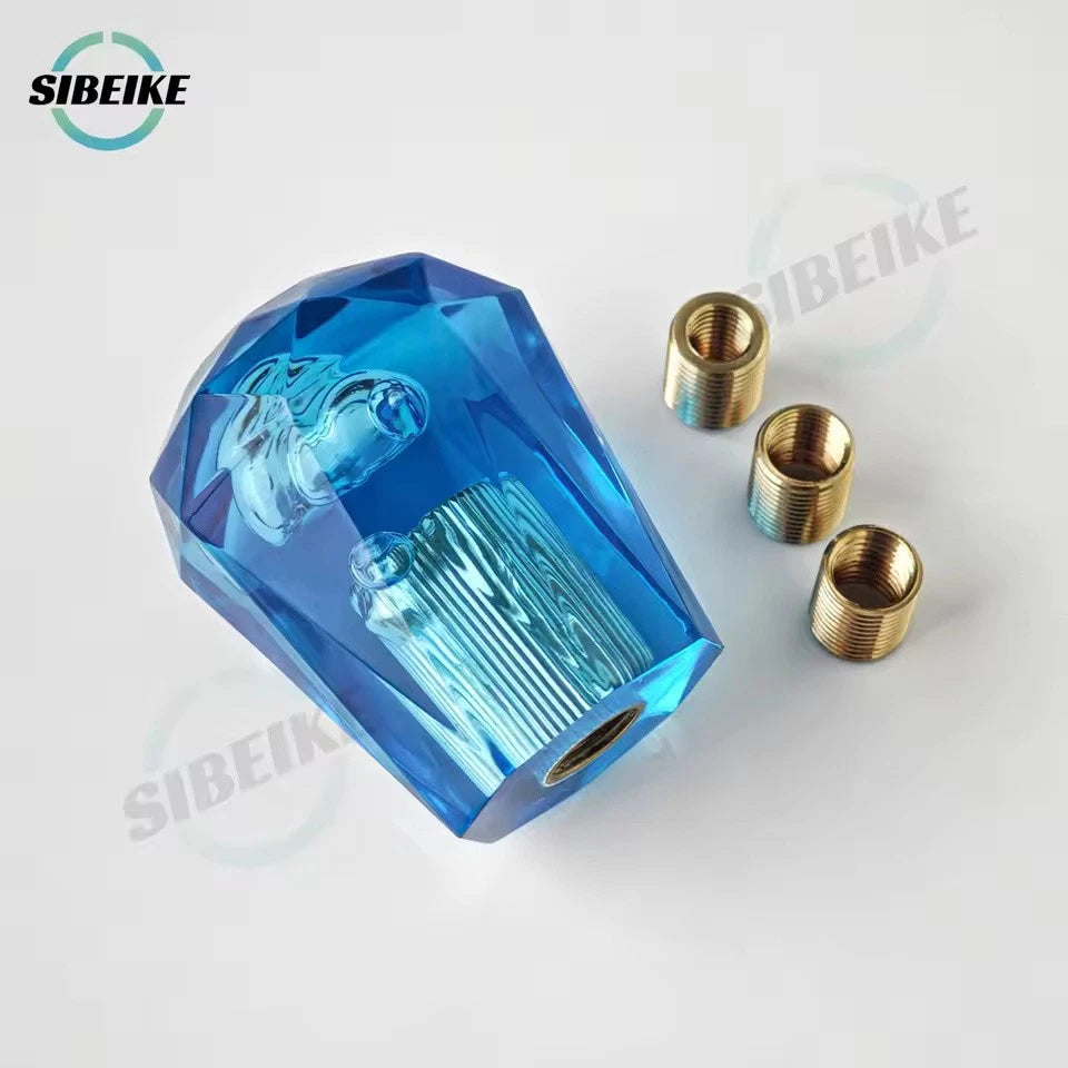 Diamond Bubble Shift Gear Knob 6CM M12x1.25 M10x1.5 M10x1.25 M8x1.25