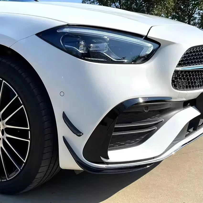 Front Bumper Lip Spoiler Splitter Vent Trim for Mercedes-Benz C-Class W206 AMG