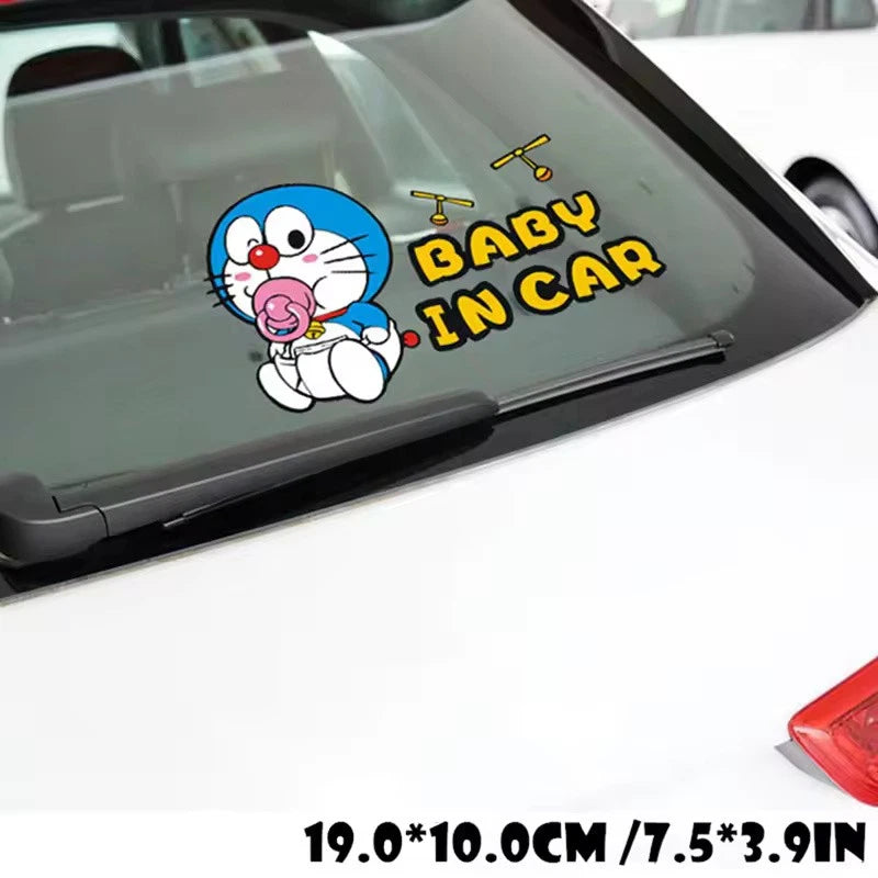 Cute Kitty Baby on Board Baby in Car Decal Vinyl Sticker for Windscreen Boot