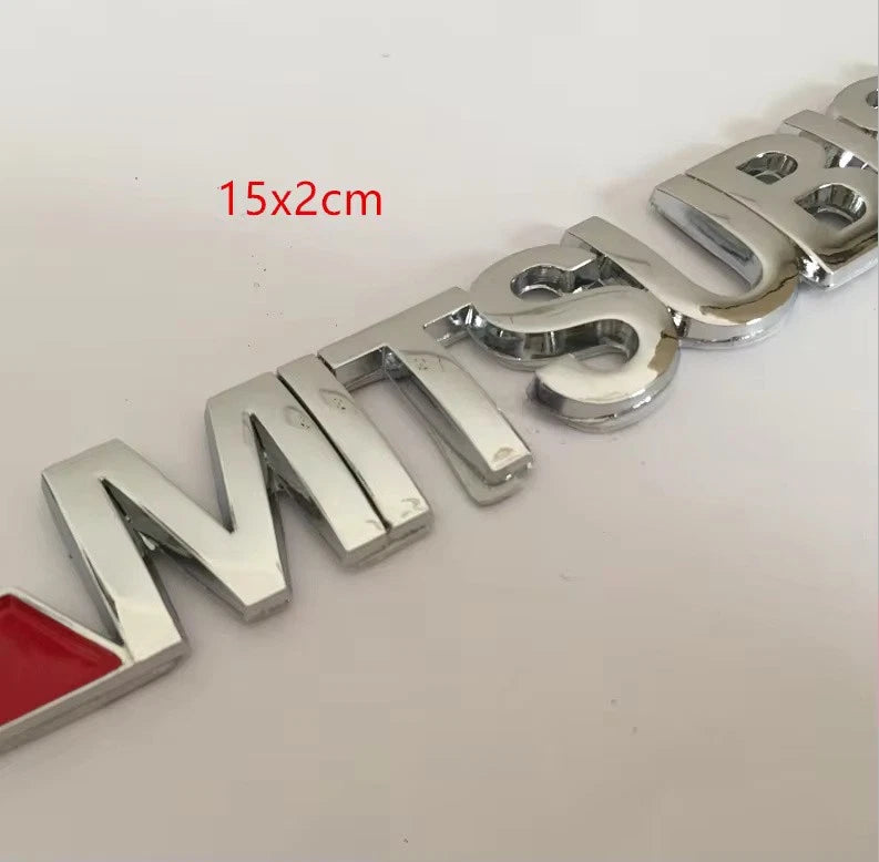 ABS 3D Adhesive Boot Badge Emblem Lancer Outlander Evolution Pajero NEW