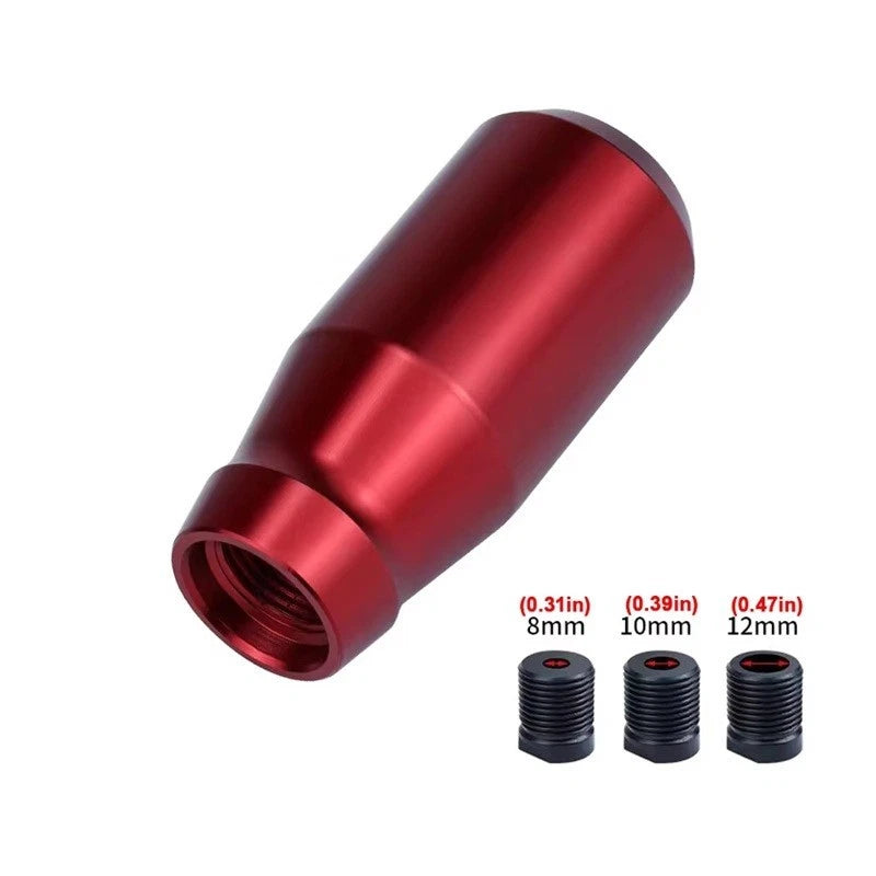 Aluminium 78mm Gear Shift Knob M8x1.25 M10x1.25 M10x1.5 M12x1.25 Auto & Manual