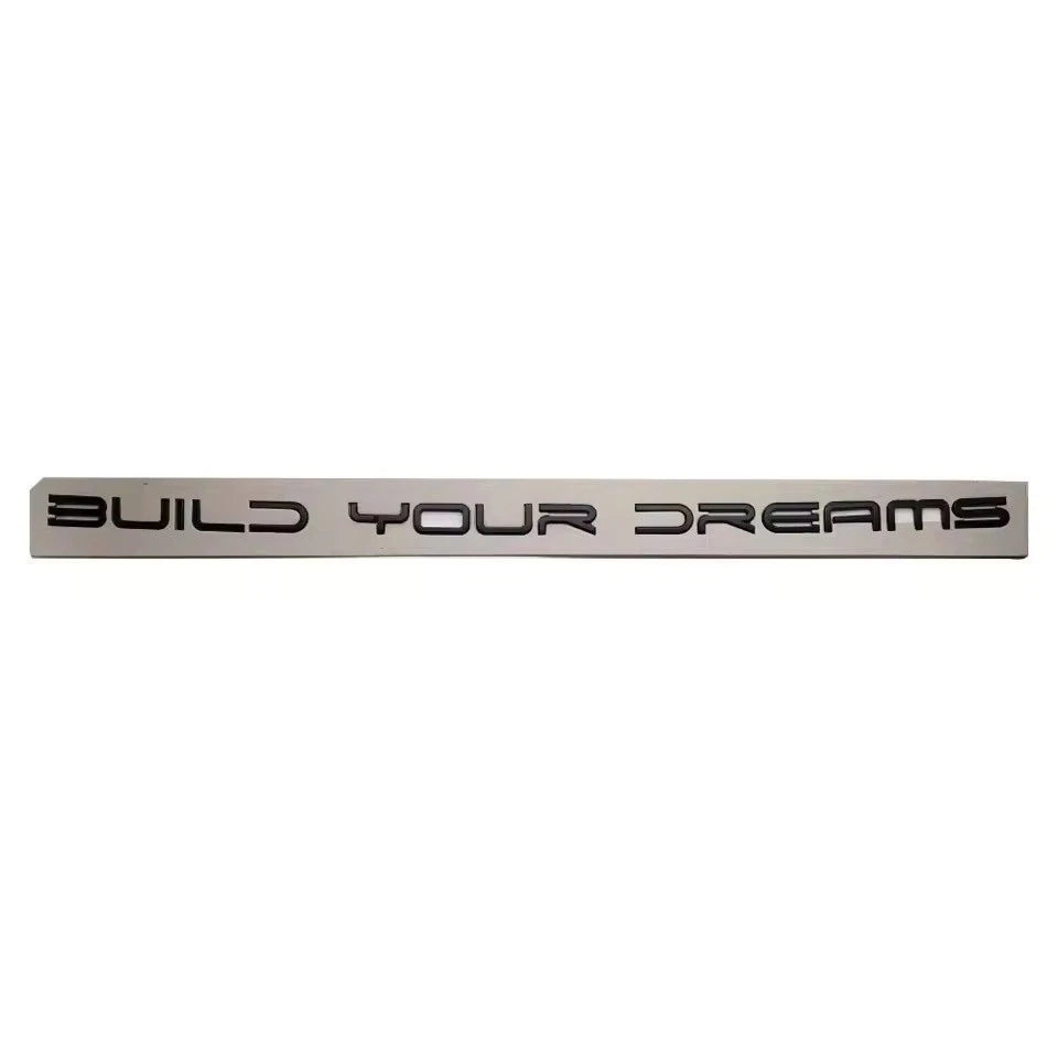 Build Your Dreams Silver Black Boot Trunk Badge Emblem for BYD SEAL SONG Plus