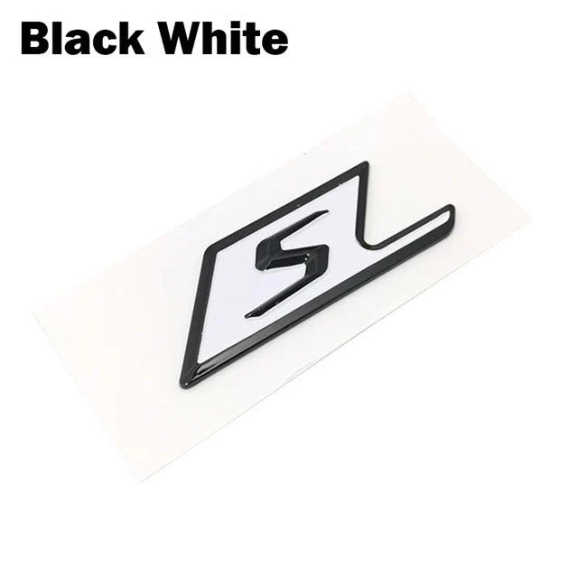NEW S Badge Black Red Silver Gloss Matte for Mercedes AMG E63 C63 C63 E53 GLA45