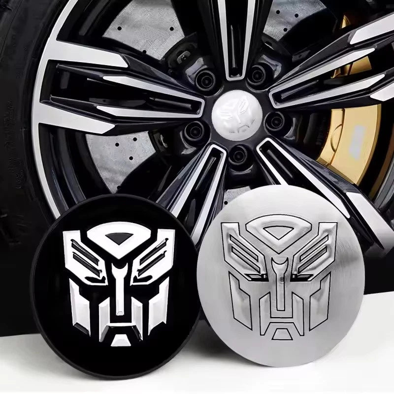 4PCS Transformers Autobots Decepticon Wheel Center Cap Hub Covers 56mm & 60mm