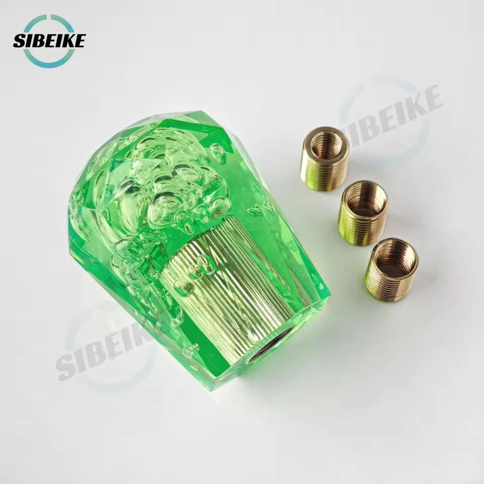 Diamond Bubble Shift Gear Knob 6CM M12x1.25 M10x1.5 M10x1.25 M8x1.25