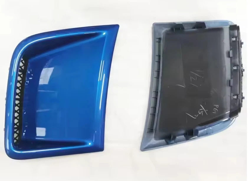 Front Bumper Side Vent Ducts for Subaru WRX STI 10th G3 2008 - 2014 Blue Black