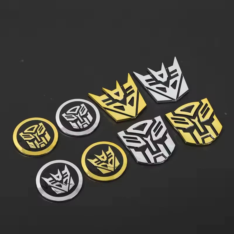 Transformers Autobots & Decepticons Boot Fender Badge Emblem Adhesive NEW