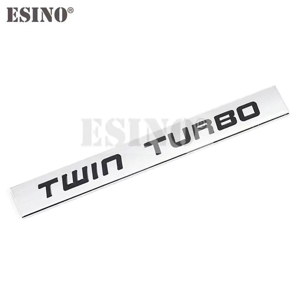 3D Metal Turbo Diesel Emblem Sticker Twin Turbo Supercharged Car Badge Red Black