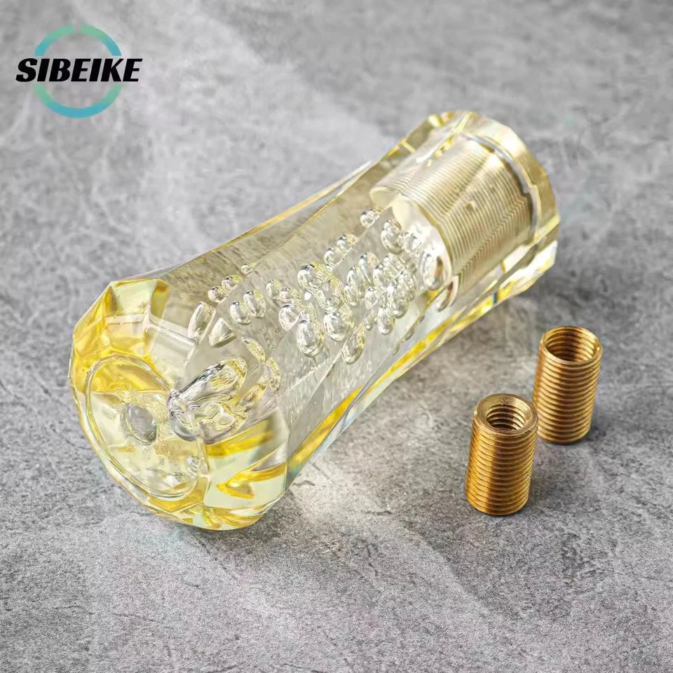 JDM 10CM Crystal Acrylic Gear Shift Knob M12x1.25 M10x1.5 M10x1.25 M8x1.25