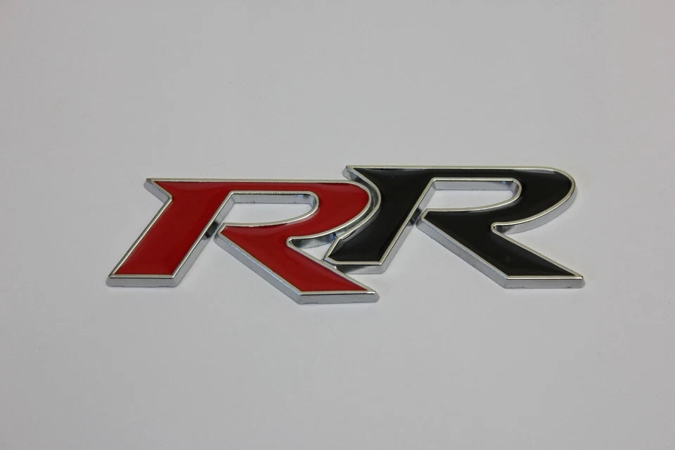 RR Aluminium Emblem Badge Red & Black for Honda Mugen Civic Accord Integra CRV