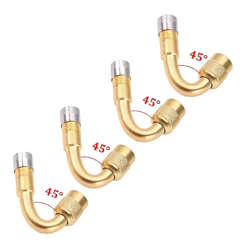 Universal 45° 90° 135° Angle Valve Extension Adapter Bent Air Tyre Valve Connect