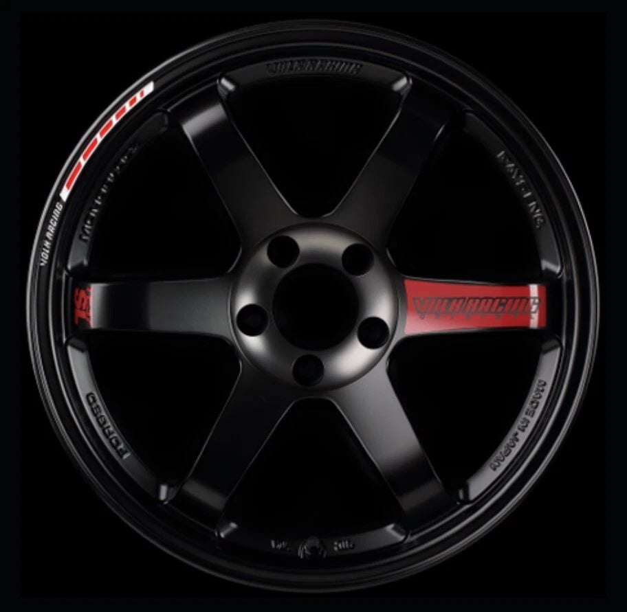4 x RAYS TE37 SL Wheel Rim Decal Stickers 17 18 19" White Yellow Blue Green Red
