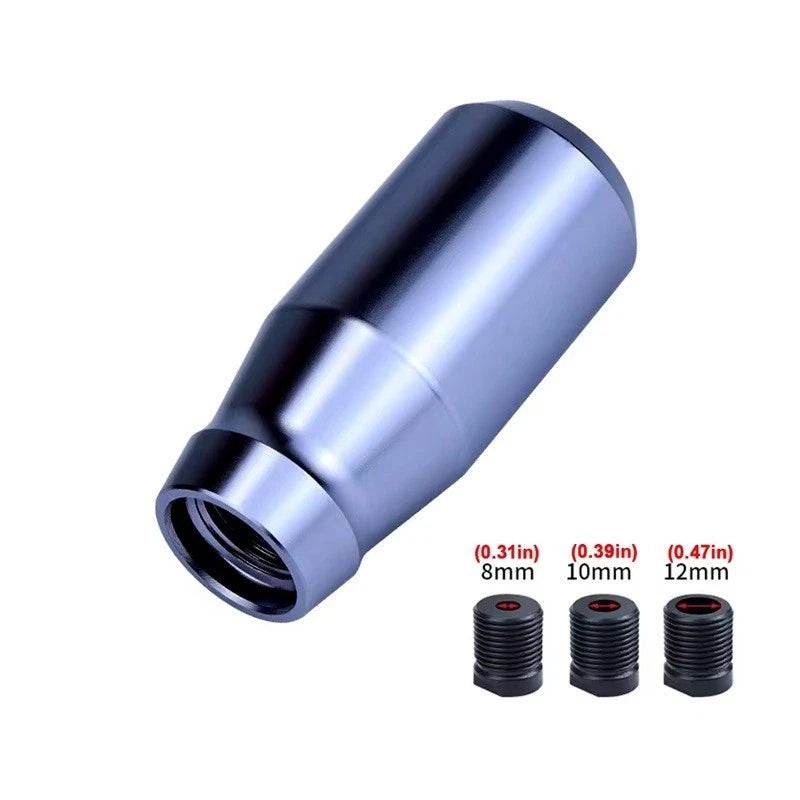 Aluminium 78mm Gear Shift Knob M8x1.25 M10x1.25 M10x1.5 M12x1.25 Auto & Manual