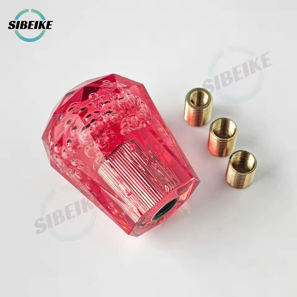 Diamond Bubble Shift Gear Knob 6CM M12x1.25 M10x1.5 M10x1.25 M8x1.25