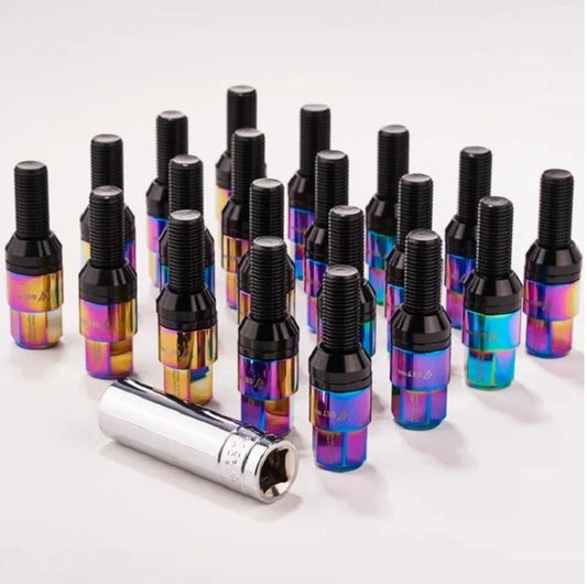 20Pcs Racing Wheel Lug Nuts M14x1.25 Set Black Red Blue Gold for BMW X 1 2 3 4 5