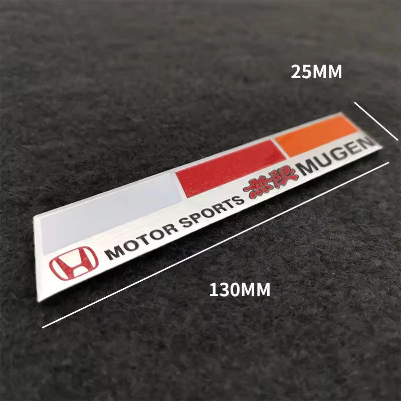 Mugen Car Emblem Badge Sticker for Honda Civic, Accord, CRV, Jazz, and HRV