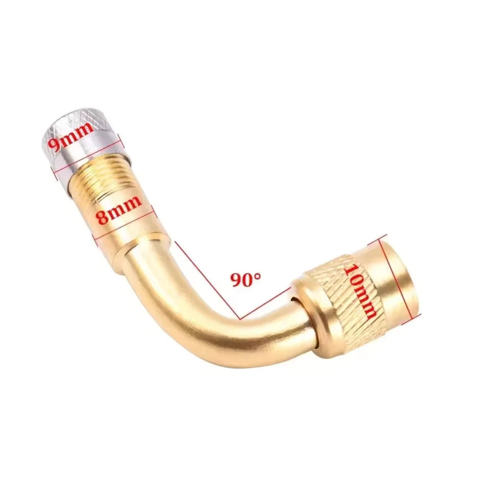 Universal 45° 90° 135° Angle Valve Extension Adapter Bent Air Tyre Valve Connect