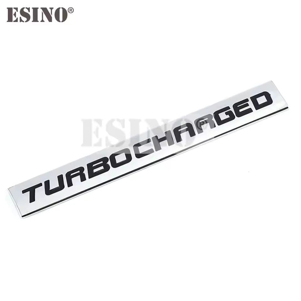 3D Metal Turbo Diesel Emblem Sticker Twin Turbo Supercharged Car Badge Red Black