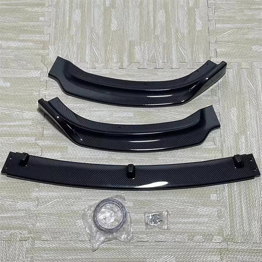 Front Bumper Lip Splitter Kit 3Pcs Black for BMW 3 Series F30 F31 2013–2019