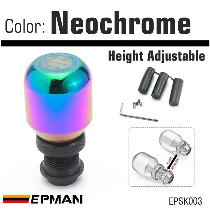 Epman Height Adjustable Gear Gear Shift Knob M12 M10 M8 Universal Fitment
