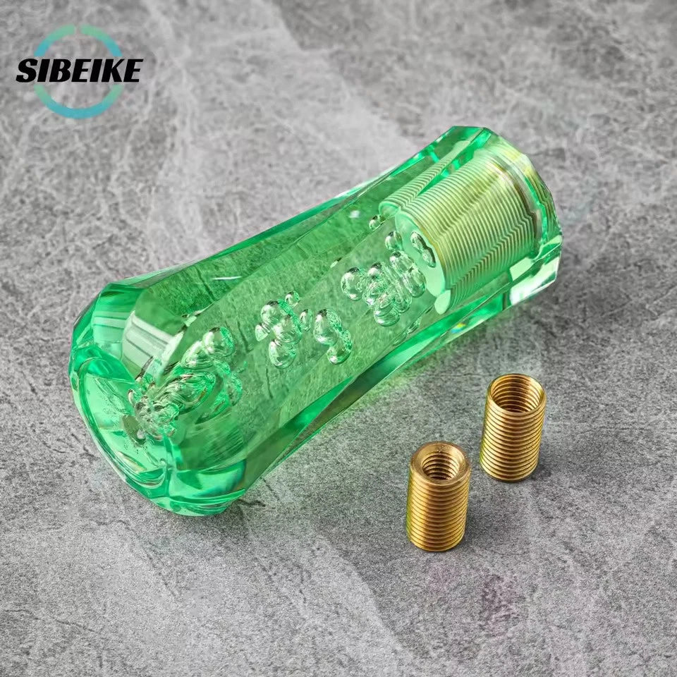 JDM 10CM Crystal Acrylic Gear Shift Knob M12x1.25 M10x1.5 M10x1.25 M8x1.25