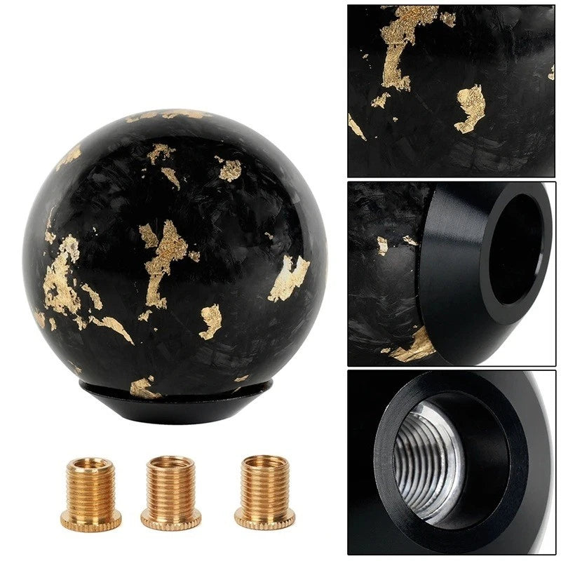 Real Forged Carbon Ball Gear Shift Knob for M12x1.25 M10x1.5 M10x1.2 M8x1.25 NEW