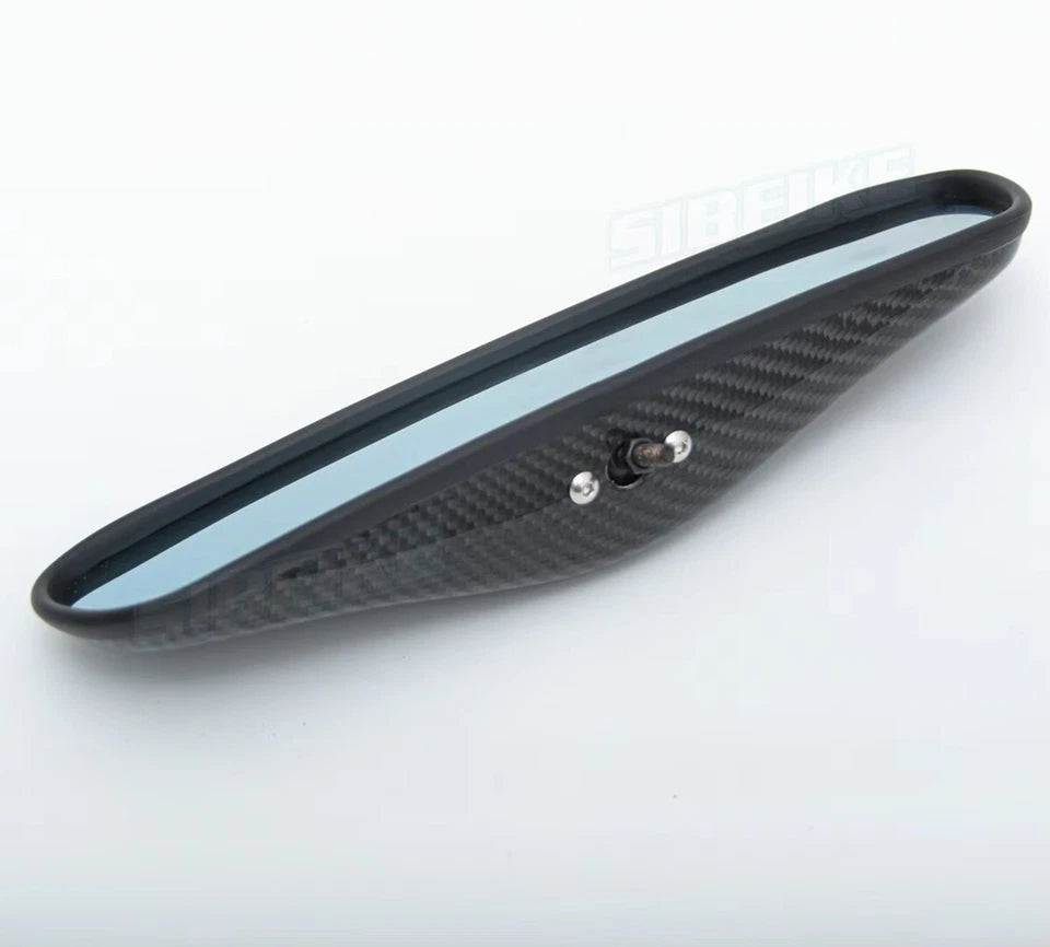 Real Carbon Fibre Interior Rear View Mirror For Honda Nissan Toyota Abarth Mazda