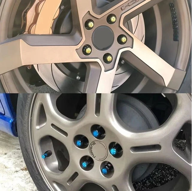 R40 Racing Heptagon Formula Steel Lock Lug Nuts M12x1.25 M12x1.5 20Pcs Set