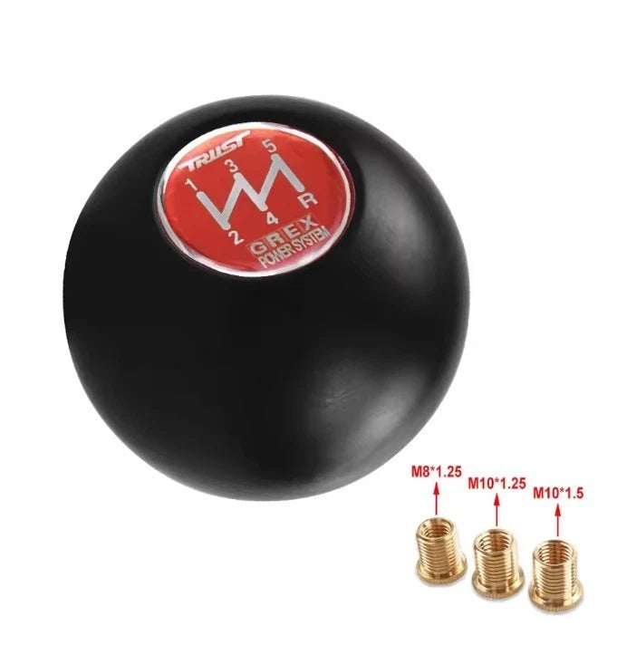 TRUST 5 Speed Ball Gear Knob M8x1.25, M10x1.25, M10x1.5 M12x1.25 NEW in Box