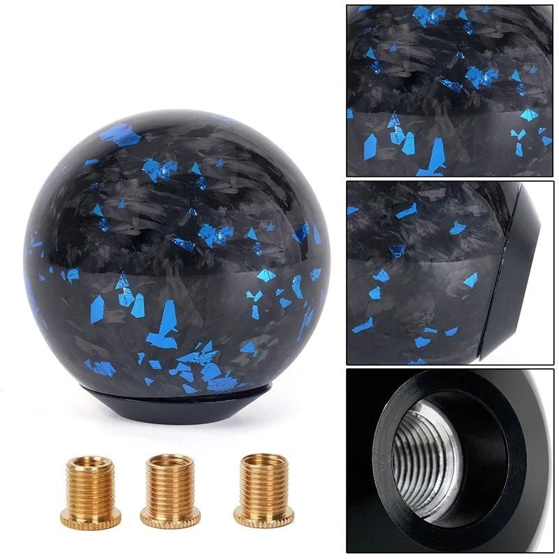 Real Forged Carbon Ball Gear Shift Knob for M12x1.25 M10x1.5 M10x1.2 M8x1.25 NEW